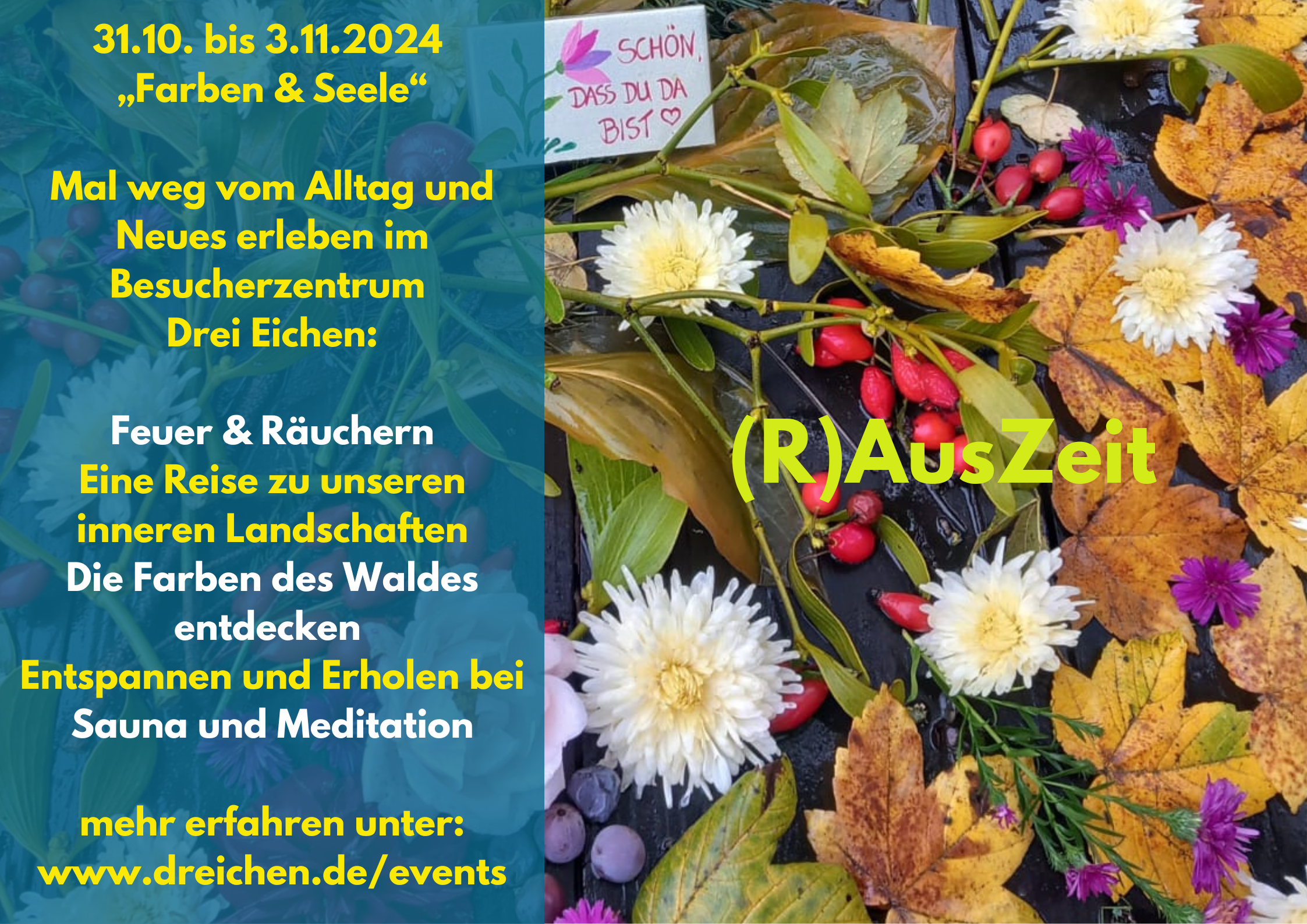 R)AusZeit in Drei Eichen – „Farben & Seele“